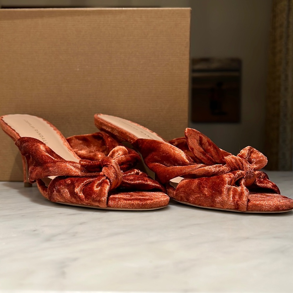 Loeffler Randall velvet kitten heels